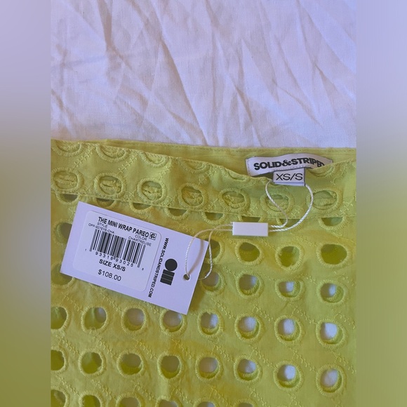 Solid & Striped - The Mini Wrap Pareo in chartreuse - Picture 3 of 7